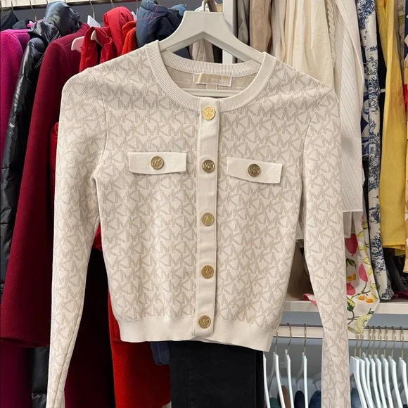 Michael Michael Kors Bone color Cardigan - Picture 1 of 9